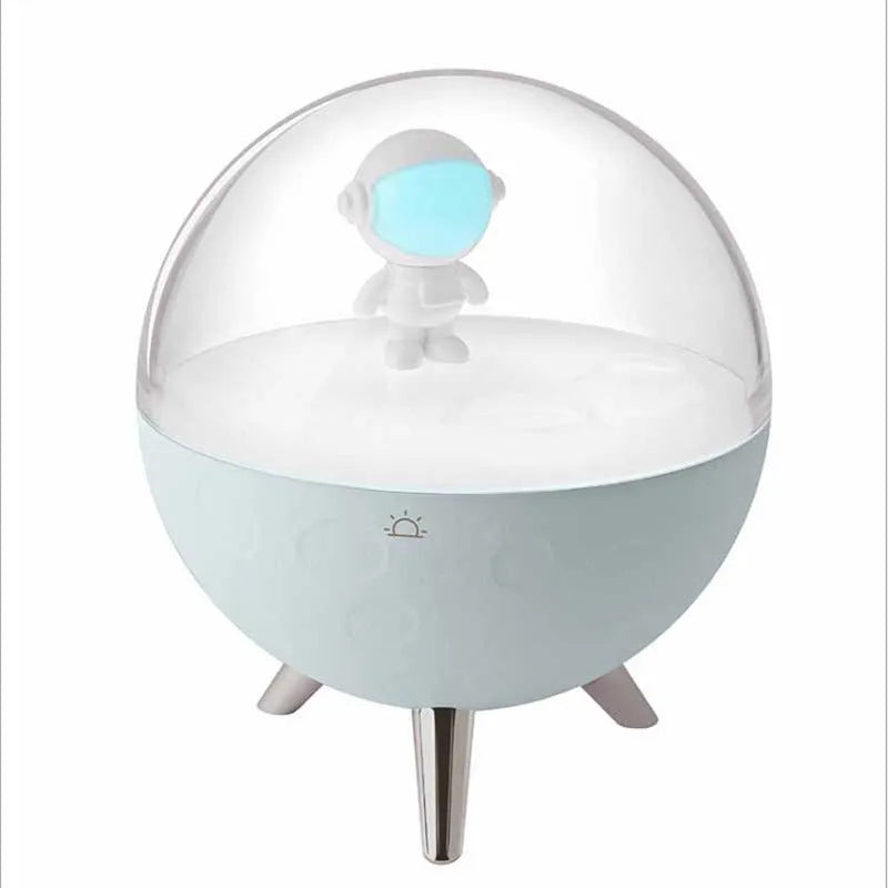 Guardian cartoon USB night light with blue or white LED illumination and modern simple design