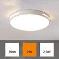 Round acrylic LED ceiling lamp, 30cm or 40cm, remote control, 24W 36W 48W, 220V