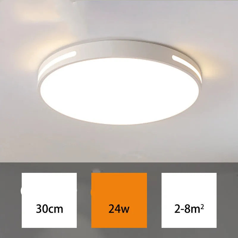 Round acrylic LED ceiling lamp, 30cm or 40cm, remote control, 24W 36W 48W, 220V