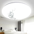 Circular acrylic LED ceiling lamp in white, camellia, or gold thread, 20cm to 60cm, remote control option