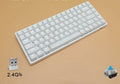 84-key three-mode wireless mechanical keyboard in white or black with red tea green plug-in shafts and white backlight