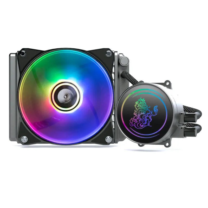 Kirin 240mm colourful ARGB CPU water cooling radiator with fan for PC builds