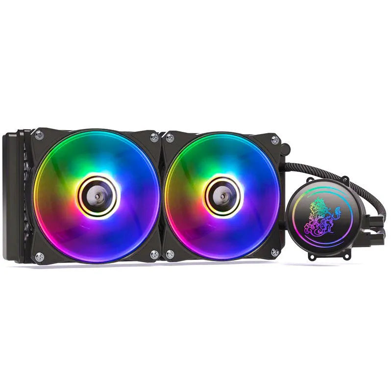 Kirin 240mm colourful ARGB CPU water cooling radiator with fan for PC builds