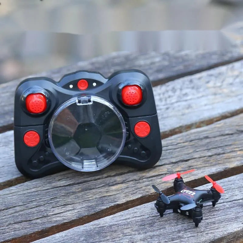 Fixed height remote control aircraft toy with plastic construction and multiple colour options