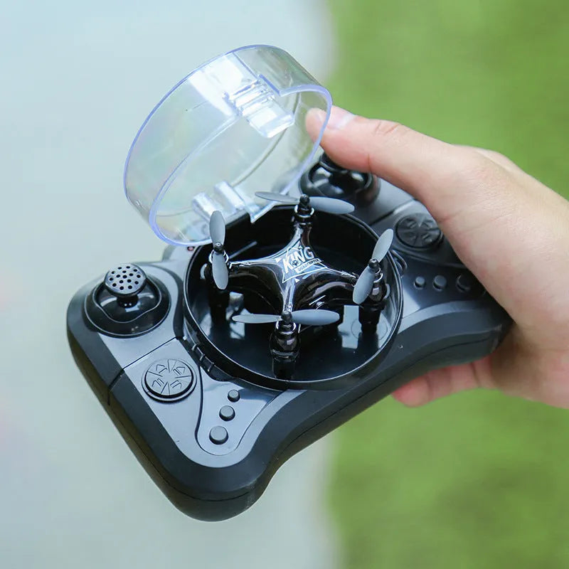 Fixed height remote control aircraft toy with plastic construction and multiple colour options