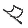 Black steel pull-up bar for indoor fitness training measuring 92.5cm wide