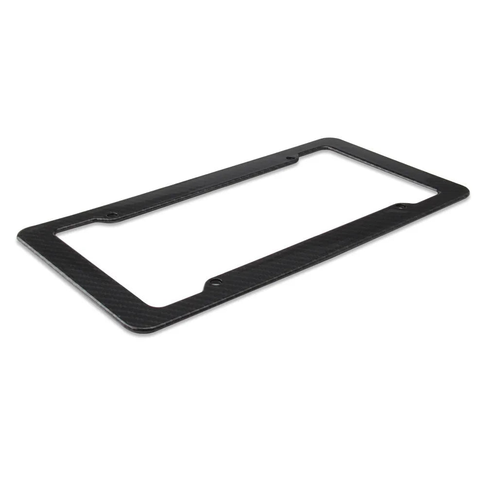 Black ABS license plate frame measuring 31.5x17x2cm for American vehicles