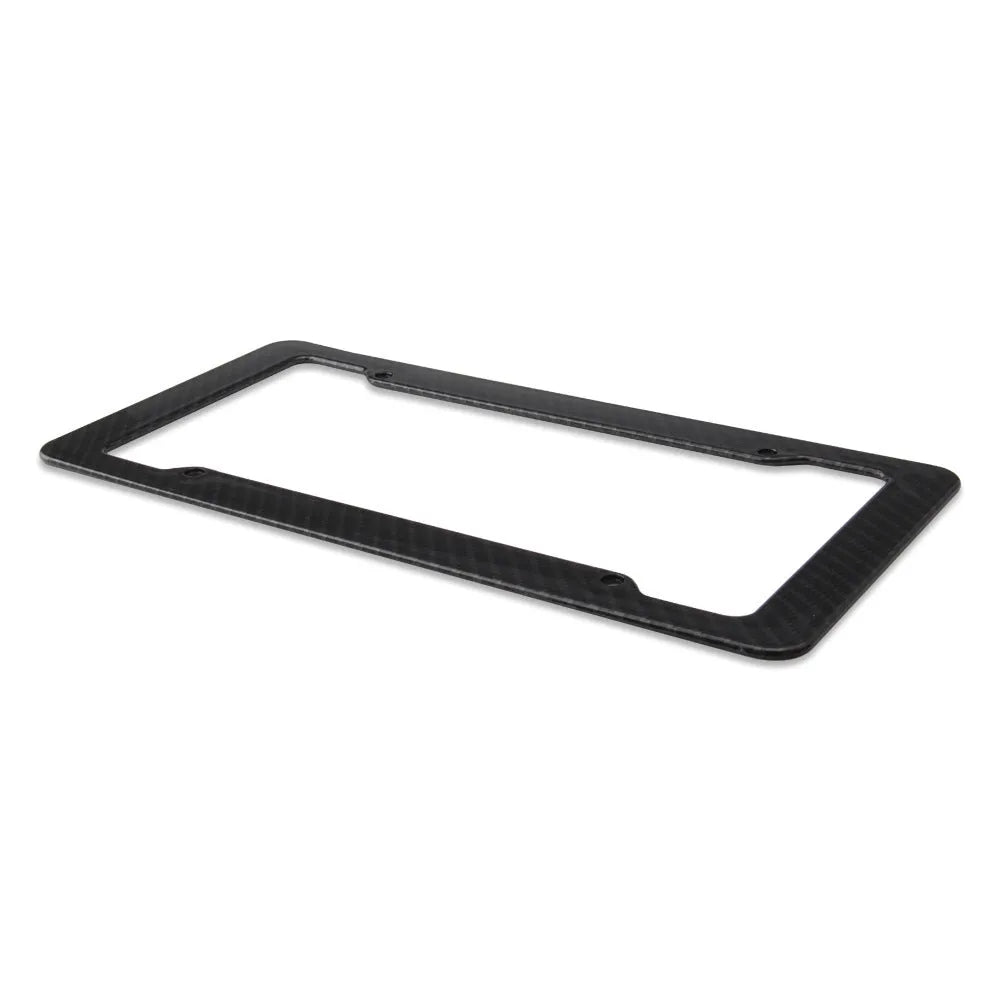 Black ABS license plate frame measuring 31.5x17x2cm for American vehicles
