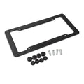 Black ABS license plate frame measuring 31.5x17x2cm for American vehicles