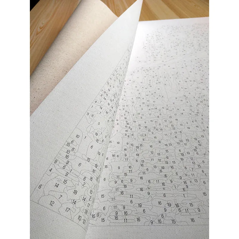 Hand-painted frameless rose canvas artwork measuring 40x50cm with water drop red rose design