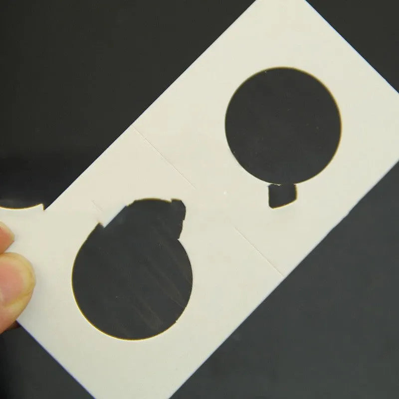 50 white paper coin protector clips in transparent OPP bag packaging for commemorative coin storage