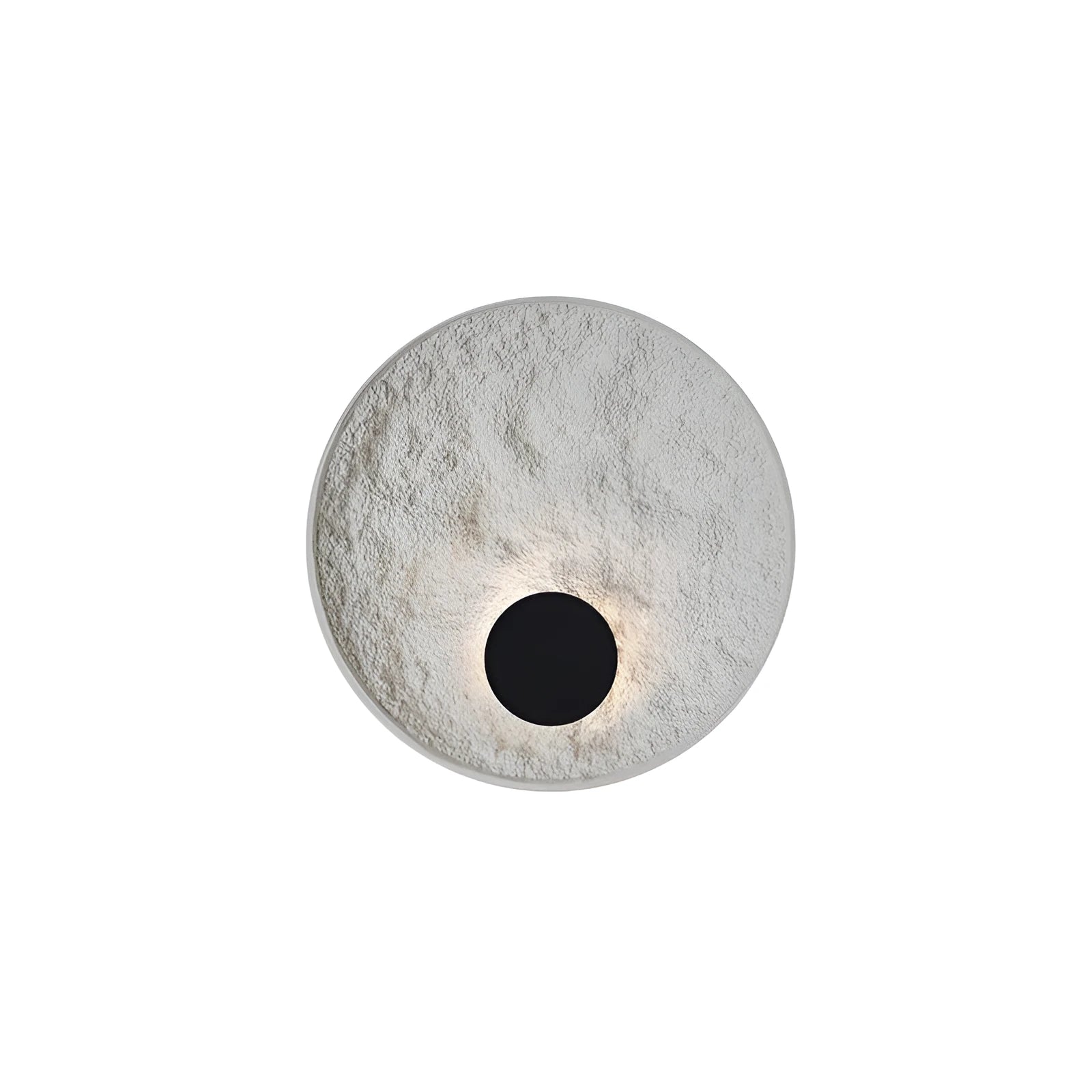 White modern iron wall lamp shown in 300mm and 500mm size options for bedside lighting.
