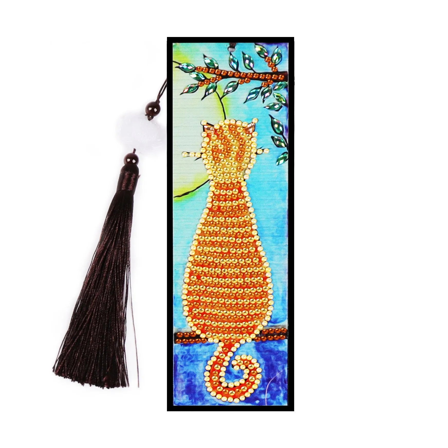 DIY diamond painting bookmark decoration with special-shaped mandala 5D crystal floral design