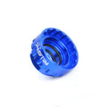 Blue aluminium alloy bicycle wrench for 12-speed direct mount disc brake removal