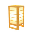 Korean style solid wood tatami bedroom bedside lamp made from bamboo with push button switch