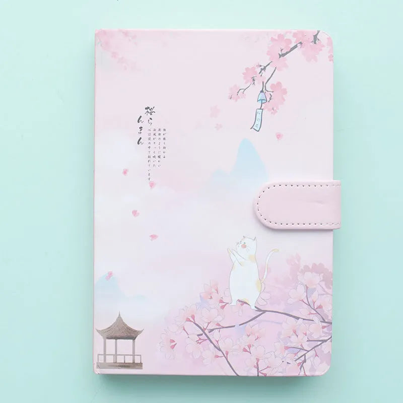 Girl Heart Simple Ins Wind A5 notebook in 12.8 by 18.5 cm size with four style options