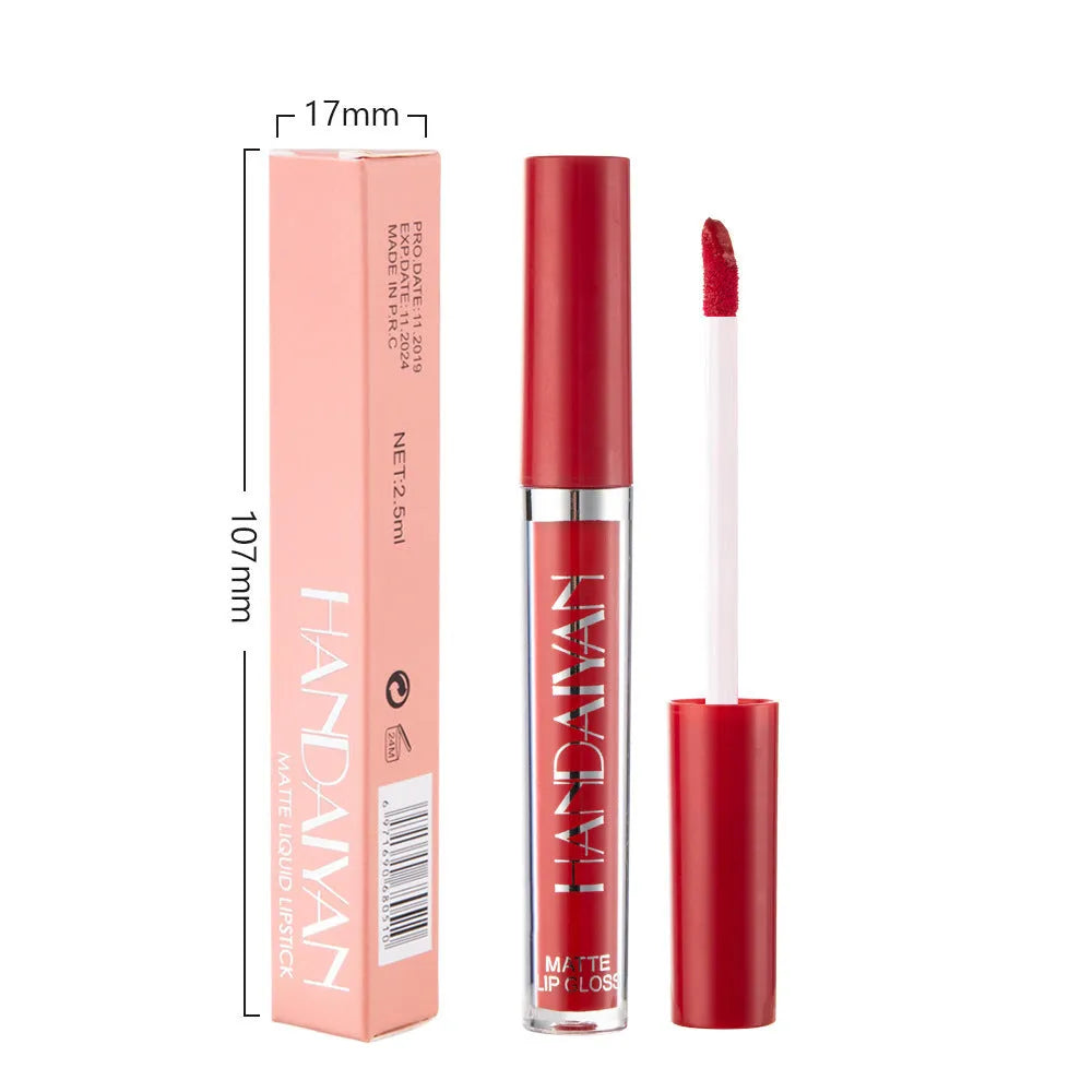 HANDAIYAN matte non-stick cup lip gloss in liquid lipstick format with 2.5ml content