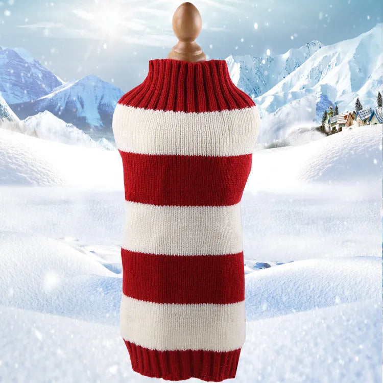 Cashmere twisted rope design dog sweater in wool available in multiple colours and five specific sizes