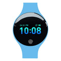 Smart watch with 0.66 inch display on wrist showing time and activity tracking