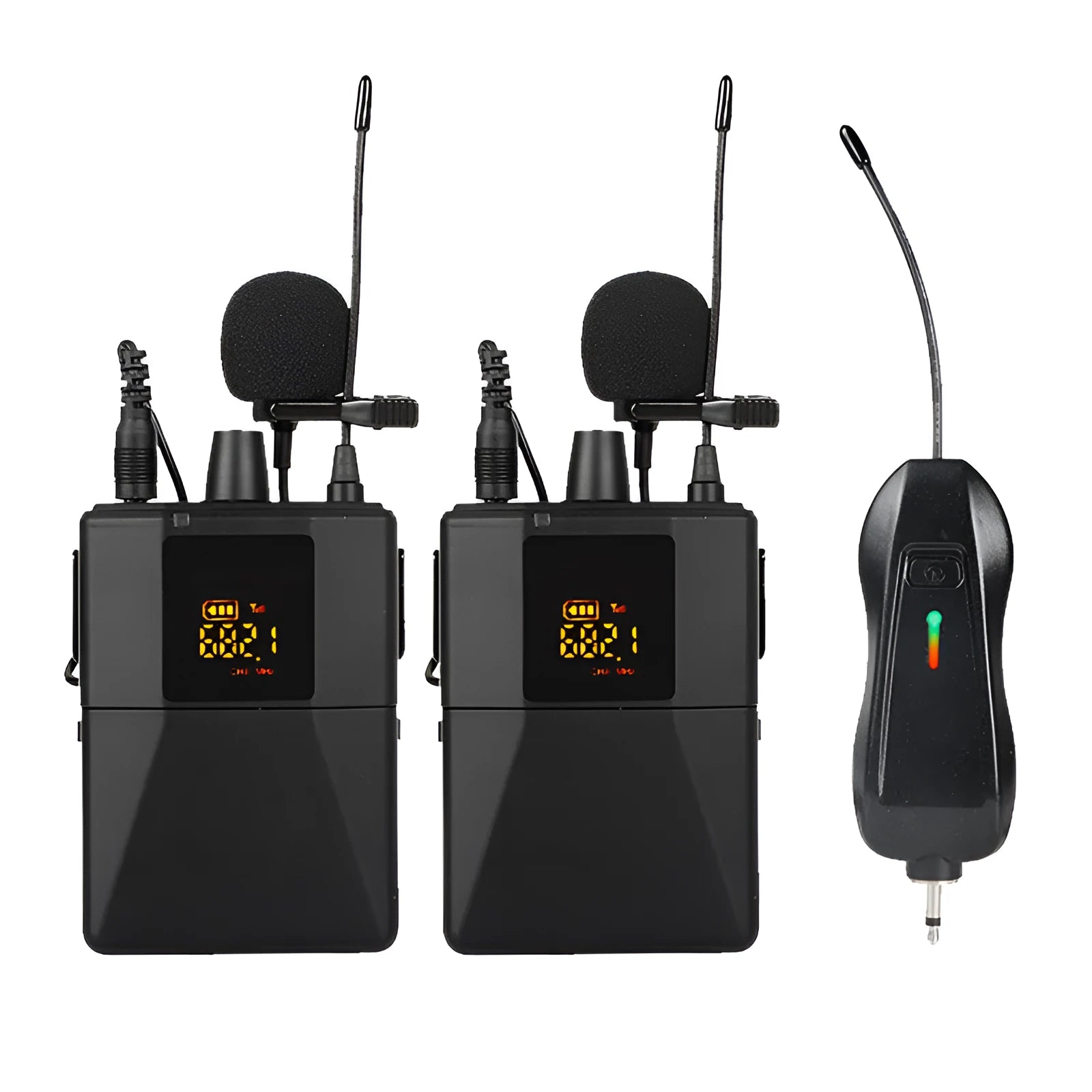 Little Bee X3 model black wireless lavalier clip-on microphone