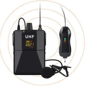 Little Bee X3 model black wireless lavalier clip-on microphone