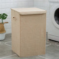 Washable cotton linen clothes sorting box in beige, brown, green or grey colours