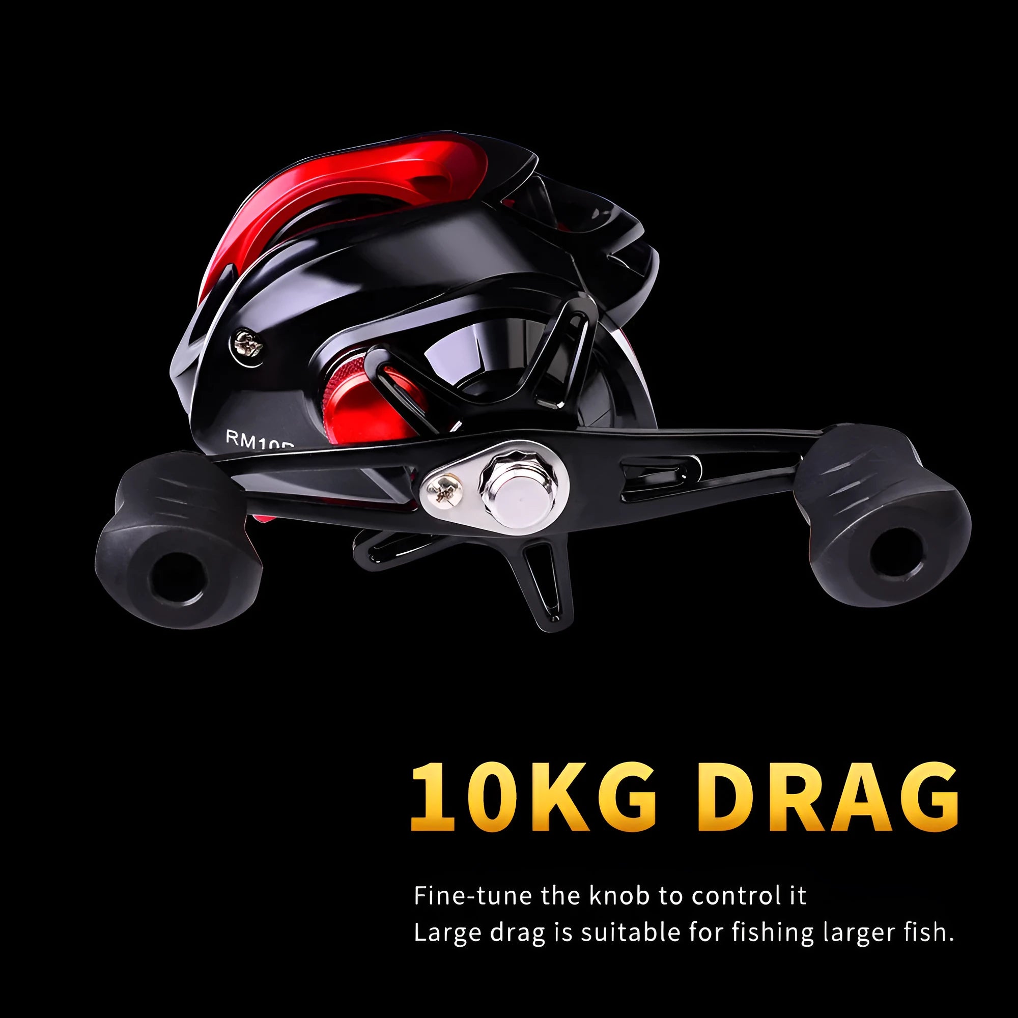 Metal Drop Wheel 10kg heavy fishing reel with CNC brass gears and graphite body