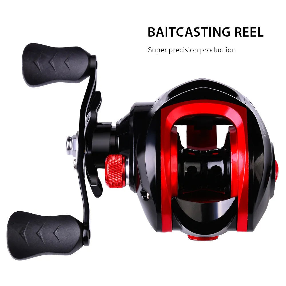 Metal Drop Wheel 10kg heavy fishing reel with CNC brass gears and graphite body
