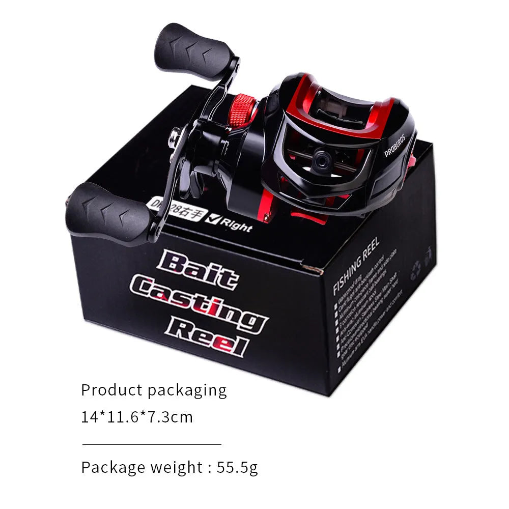 Metal Drop Wheel 10kg heavy fishing reel with CNC brass gears and graphite body