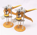 Metal alloy tile raising locator tool with height adjustment for concrete and tiling work