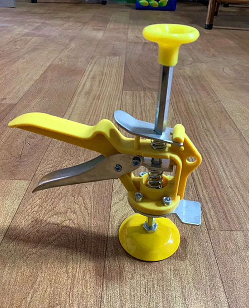 Metal alloy tile raising locator tool with height adjustment for concrete and tiling work