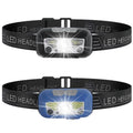 Black sensor headlight with LED, showing wave control sensor and USB charging port.