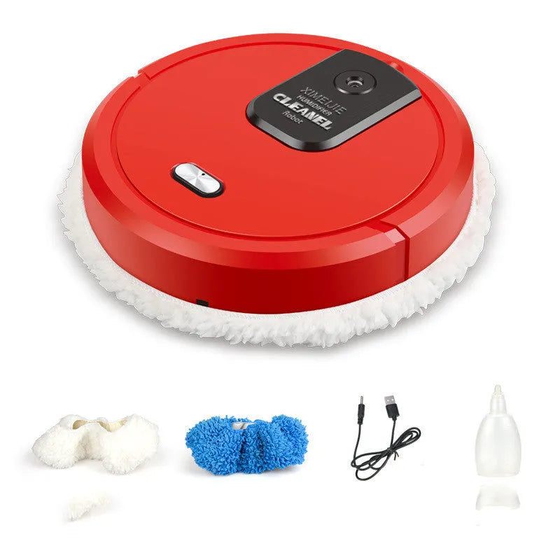 Automatic spray sweeping and mopping robot in various colour options for home cleaning