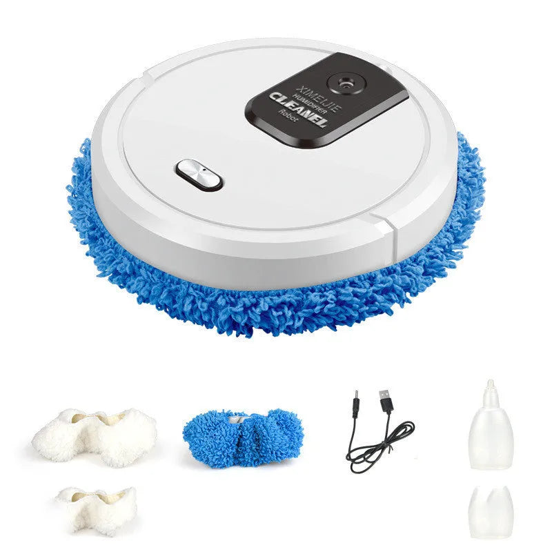 Automatic spray sweeping and mopping robot in various colour options for home cleaning