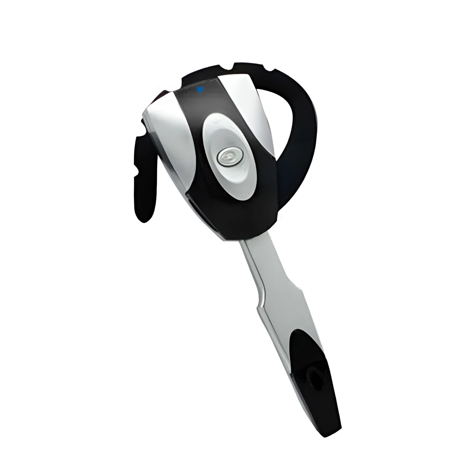 A single over-the-ear Bluetooth headset for hands-free calls, shown in various colours.