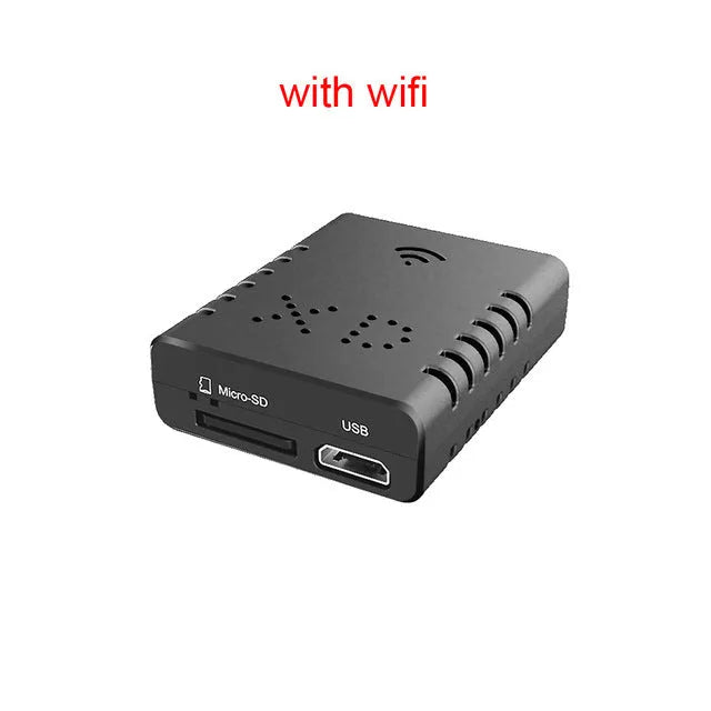 A9 Mini WiFi Smart Sports HD DV Camera with 1080P night vision, ABS body, rotating bracket, black colour