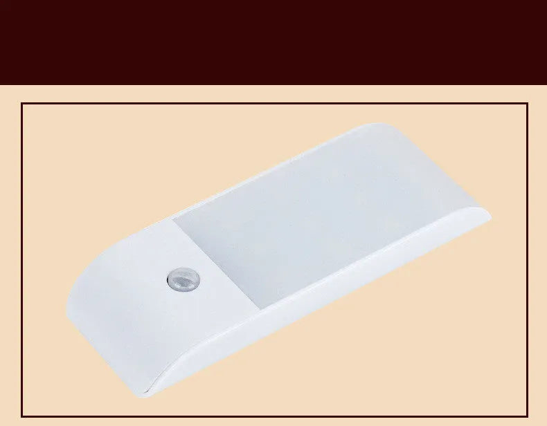 Rechargeable human body night light with infrared sensor and PVC shade