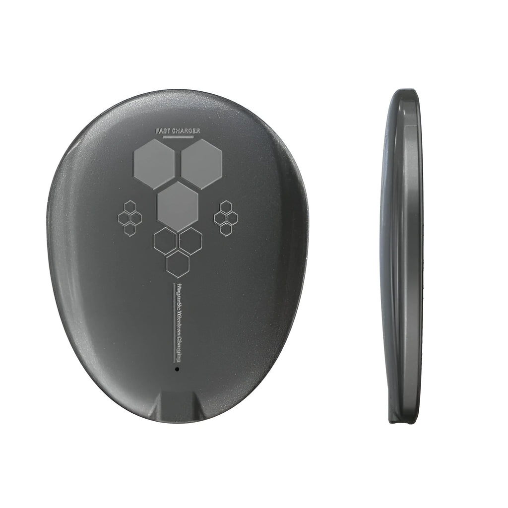 C01 black magnetic wireless charger with TYPE-C port