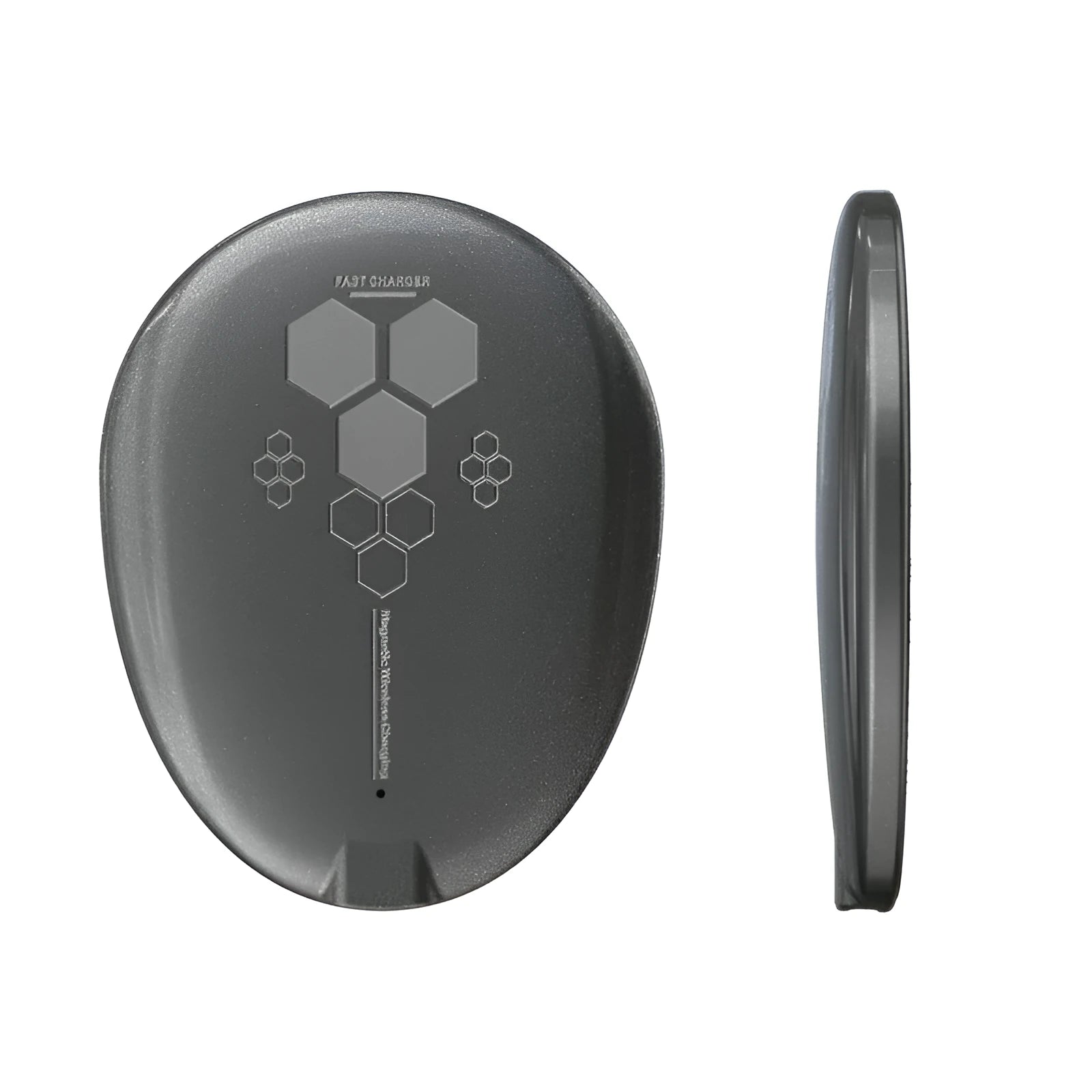 C01 black magnetic wireless charger with TYPE-C port