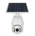 4G LTE solar PTZ security camera with 1080P night vision in metal housing