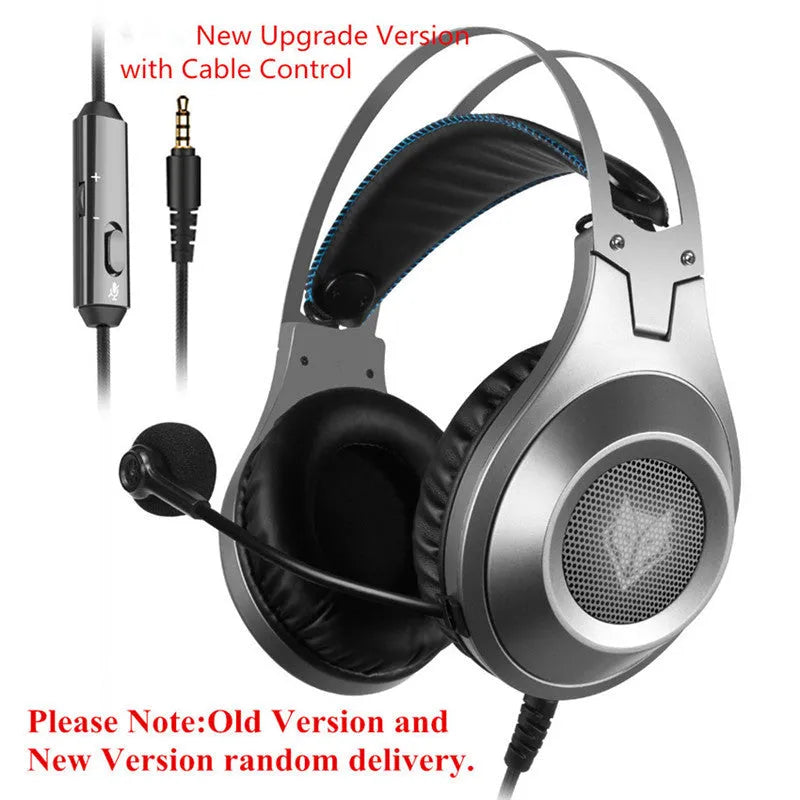 Black USB wired computer headset with microphone for PC and desktop computers