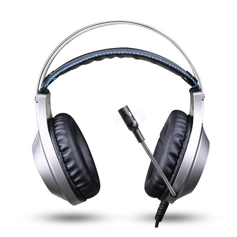 Black USB wired computer headset with microphone for PC and desktop computers