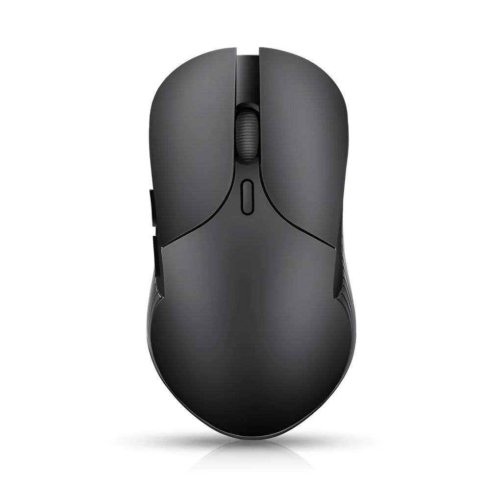 Blue wireless voice translation mouse with voice control button showing dimensions 66x125x35mm