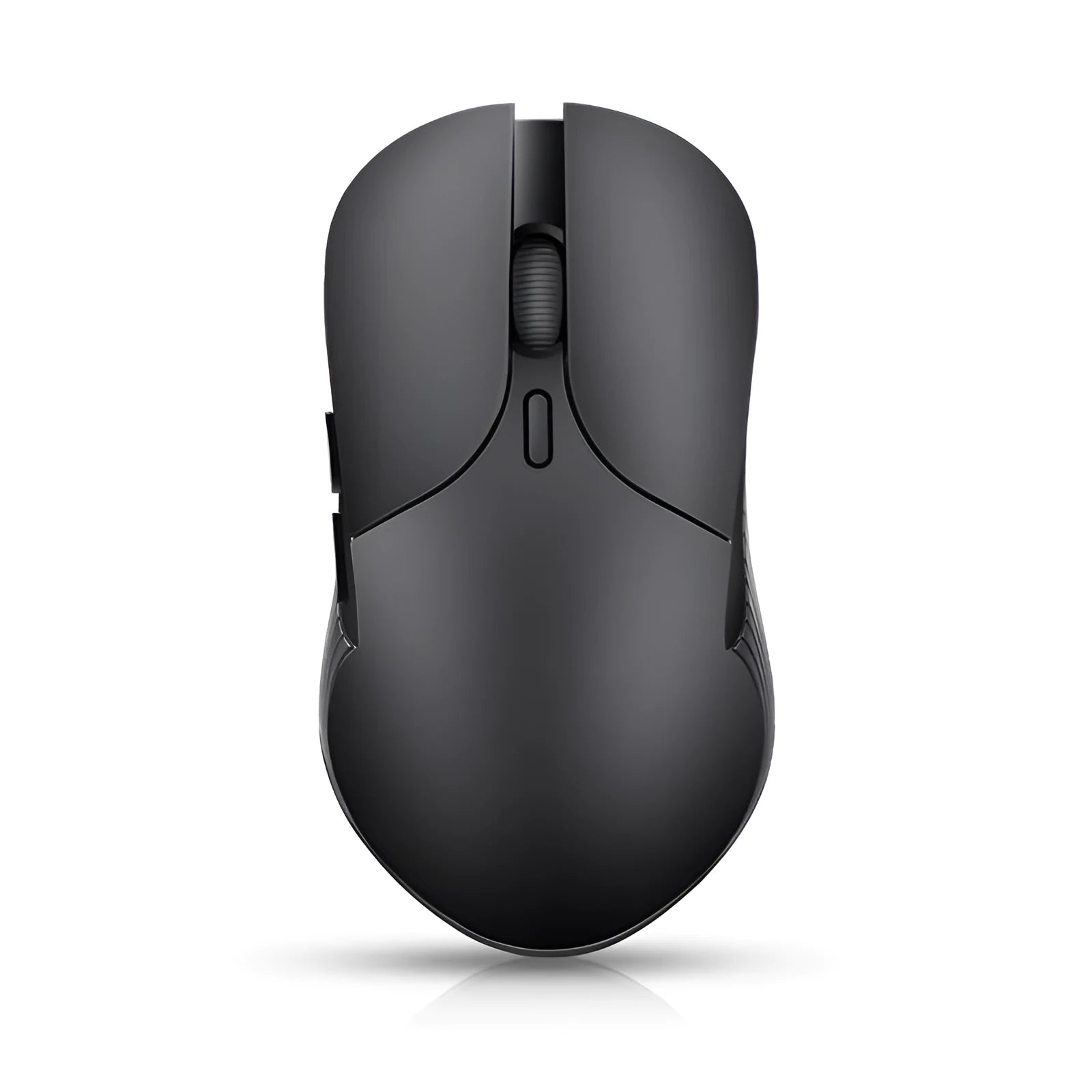 Blue wireless voice translation mouse with voice control button showing dimensions 66x125x35mm