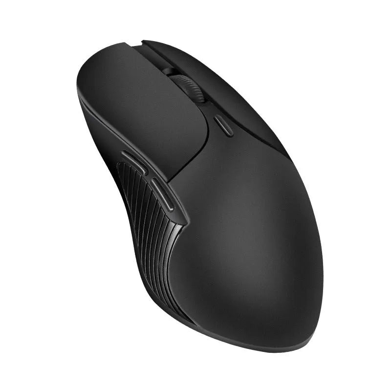 Blue wireless voice translation mouse with voice control button showing dimensions 66x125x35mm