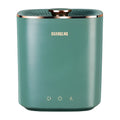 Green and white mini portable washing machine with 300mL capacity for travel and dormitory underwear washing