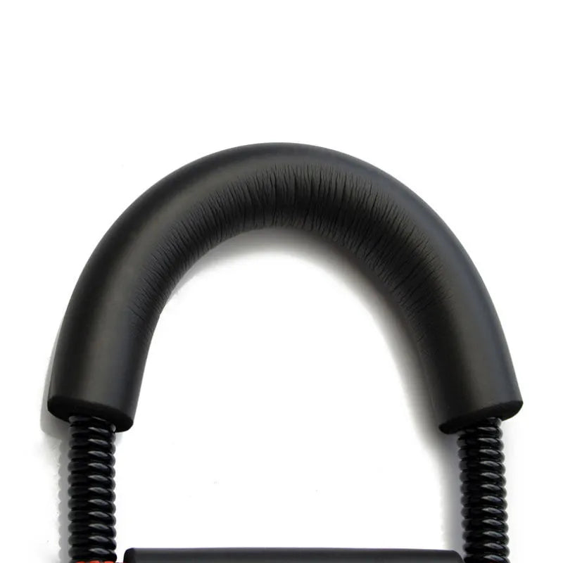 Spring steel hand gripper wrist strength device with 45LB resistance in black finish