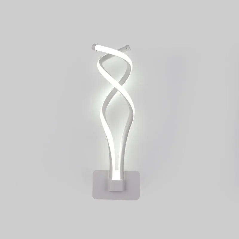 Modern simple LED wall lamp with aluminium shade 400mm in note white colour