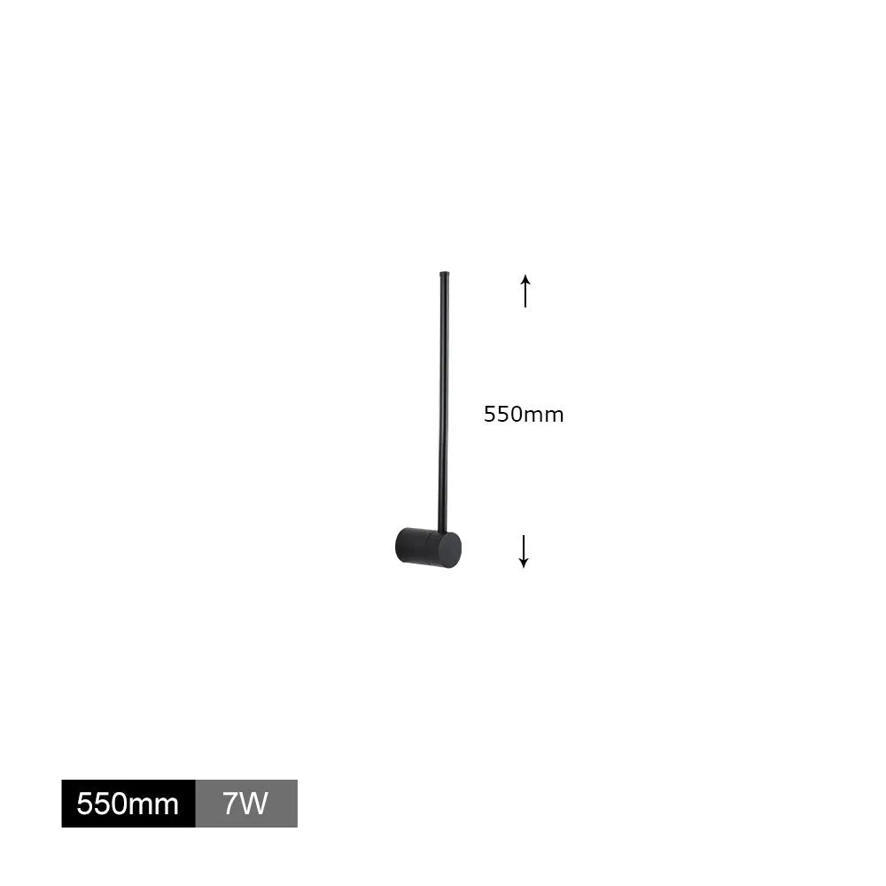 Modern simple LED wall lamp with aluminium shade 400mm in note white colour