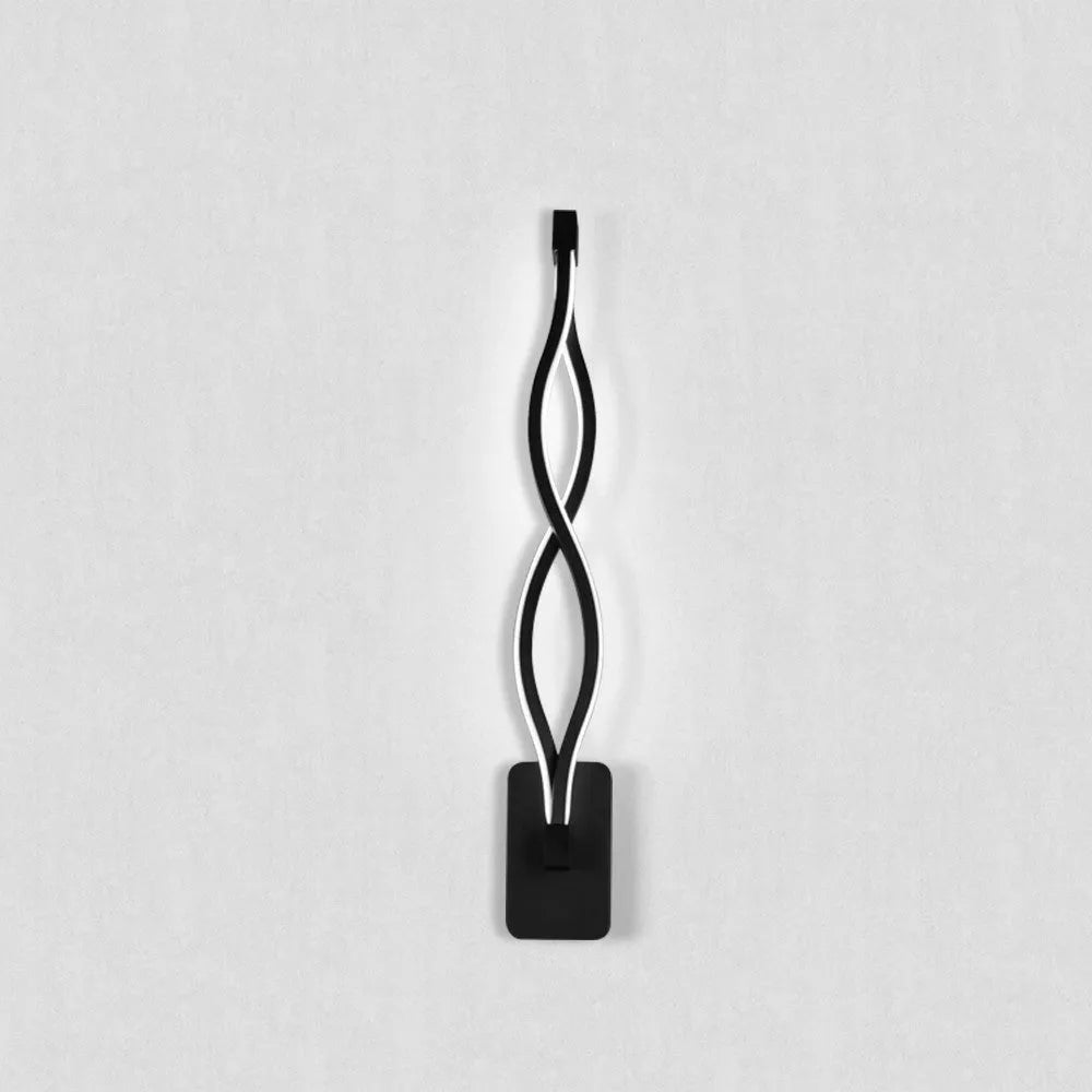 Modern simple LED wall lamp with aluminium shade 400mm in note white colour